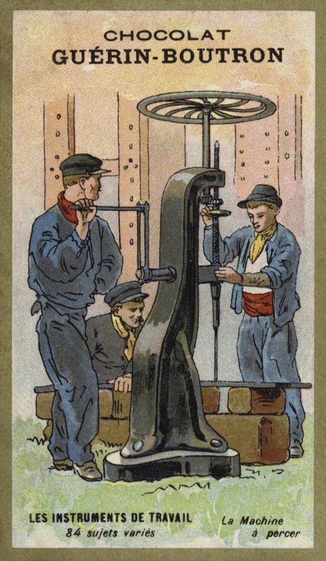 Boormachine door French School