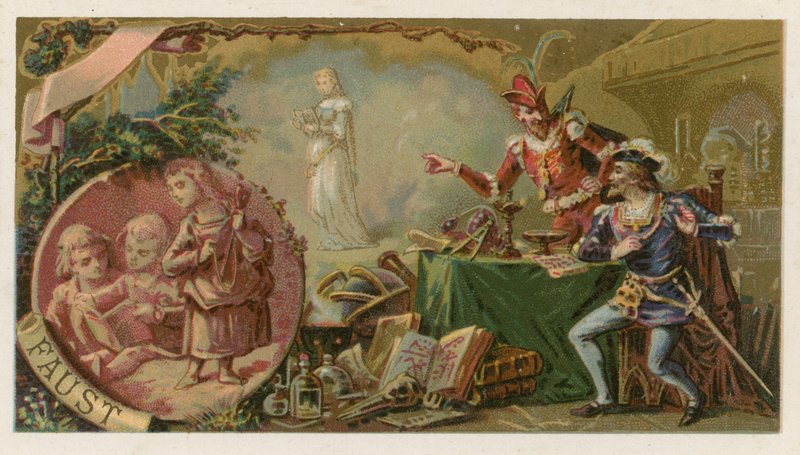Faust door French School