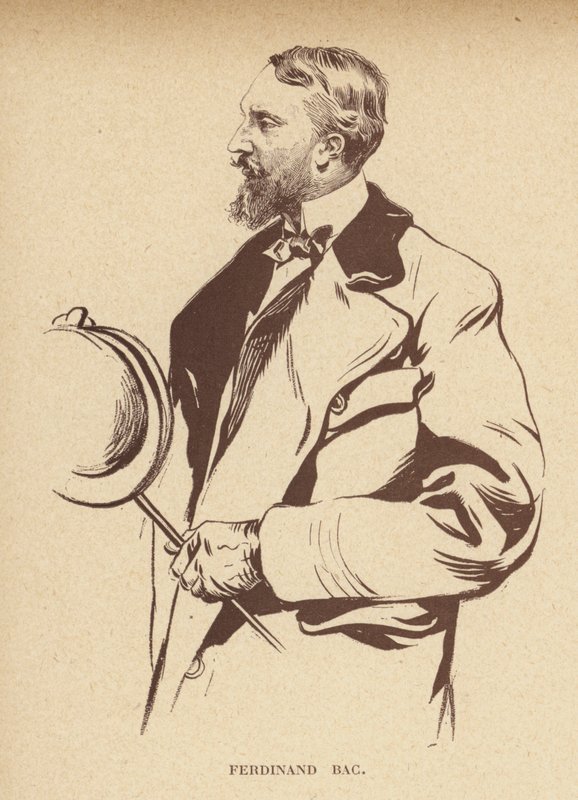 Ferdinand Bac, Frans striptekenaar (litho) door French School