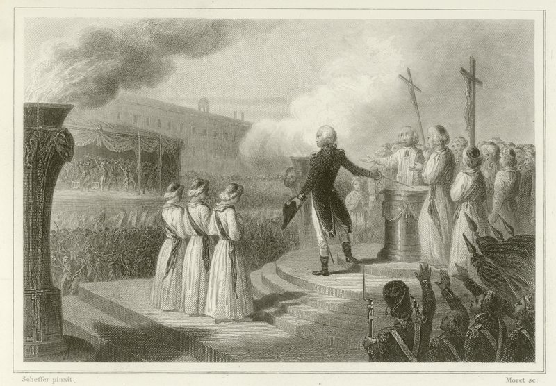 Fête de la Fédération, 14 juli 1790 door French School