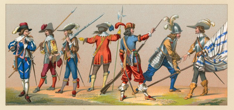 Frankrijk XVII-XVIIIe eeuw Kostuum door French School