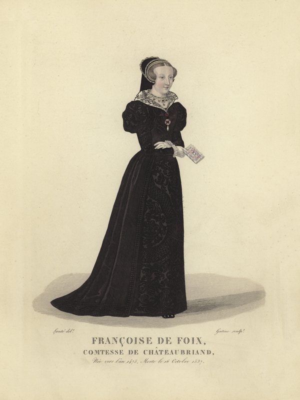 Françoise de Foix, Gravin van Chateaubriand door French School