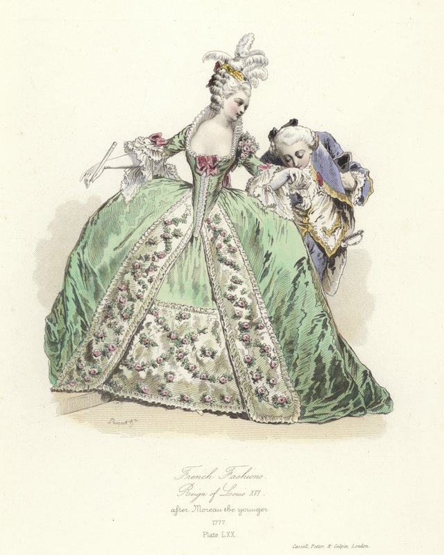Franse mode, regeerperiode van Lodewijk XVI door French School