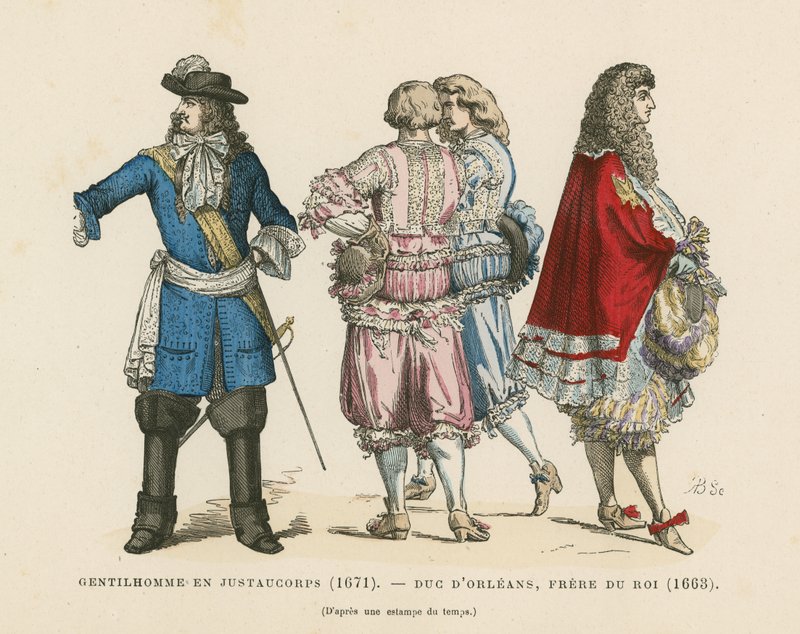 Franse herenkostuums, 17e eeuw door French School