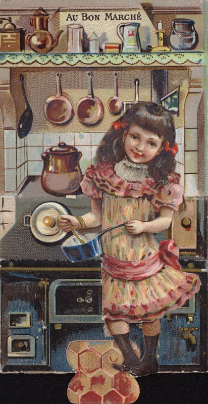 Meisje Kookt in Keuken door French School