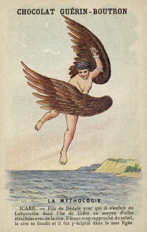 Icarus door French School