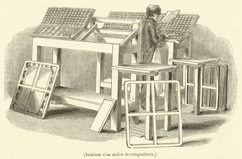 Interieur van een componistenatelier door French School