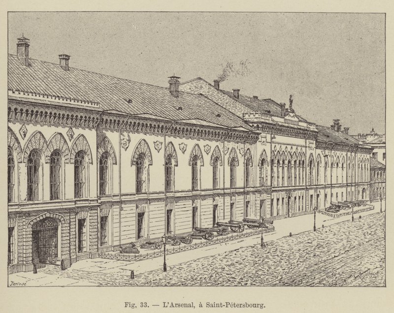Het Arsenaal, in Sint-Petersburg door French School