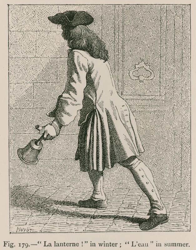 De lantaarn! in de winter; Leau in de zomer door French School