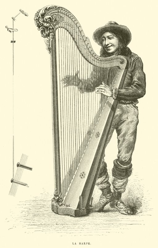 De harp door French School