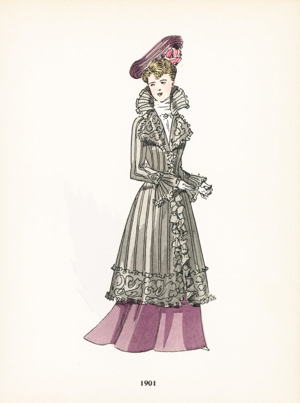 Damesmode, 1901 door French School