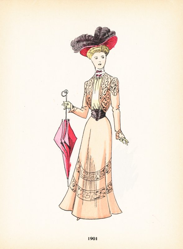 Damesmode, 1901 door French School