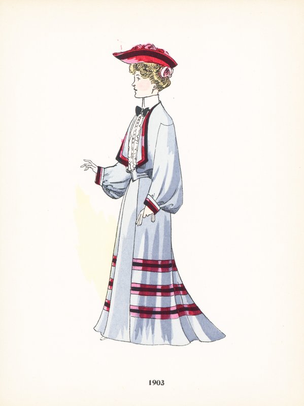 Damesmode, 1903 door French School