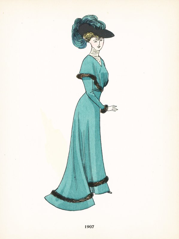 Damesmode, 1907 door French School