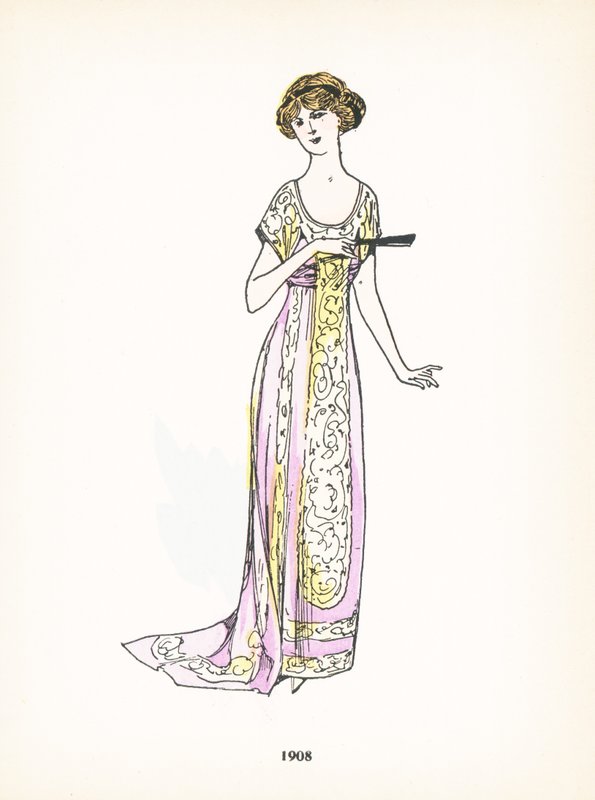 Damesmode, 1908 door French School