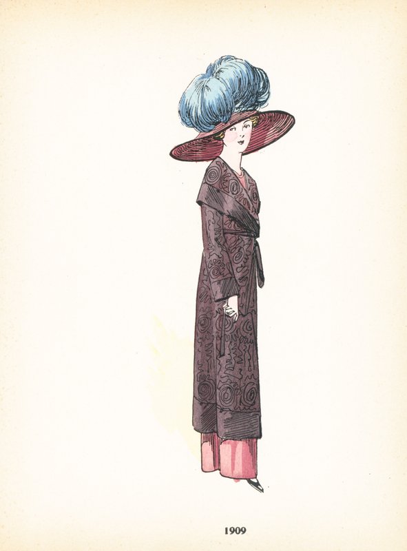 Damesmode, 1909 door French School