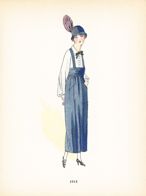 Damesmode, 1915 door French School