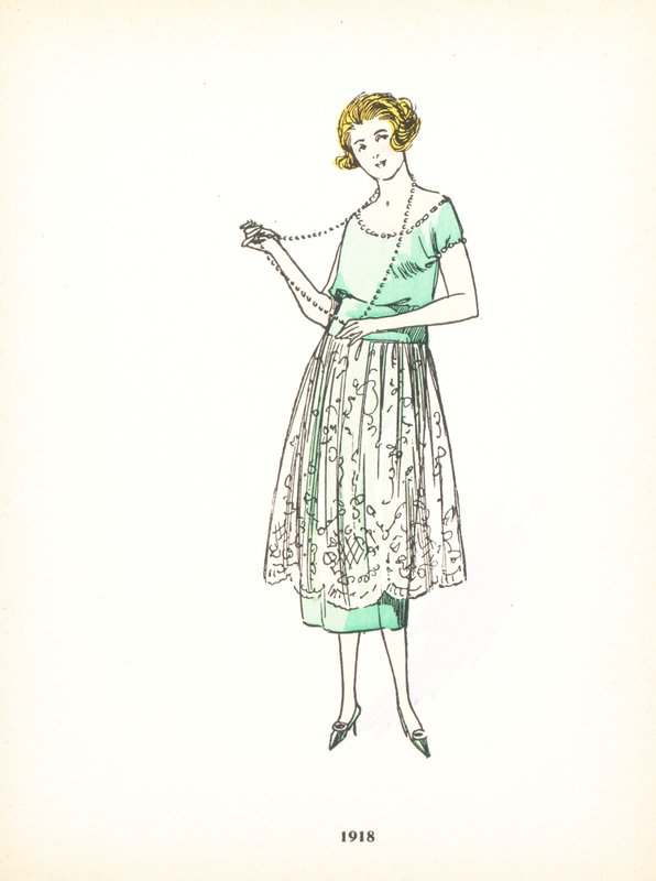 Damesmode, 1918 door French School