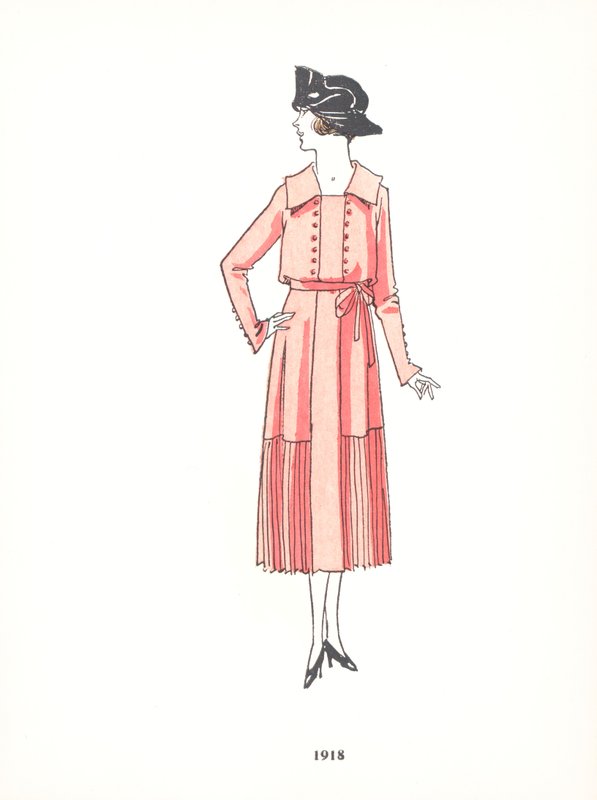 Damesmode, 1918 door French School