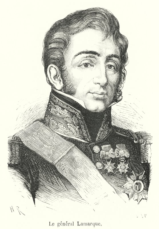 Generaal Lamarque (gravure) door French School