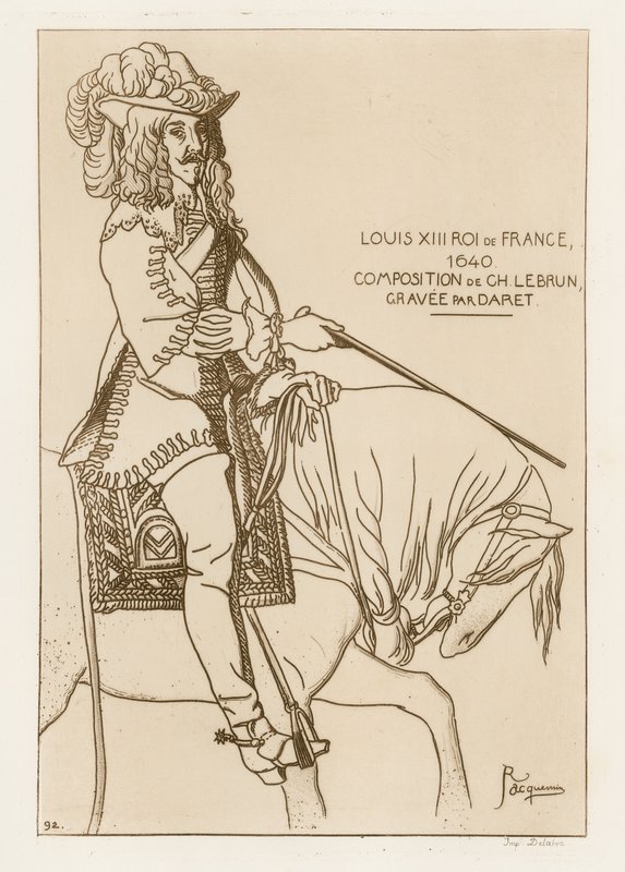 Lodewijk XIII, koning van Frankrijk, 1640 door French School