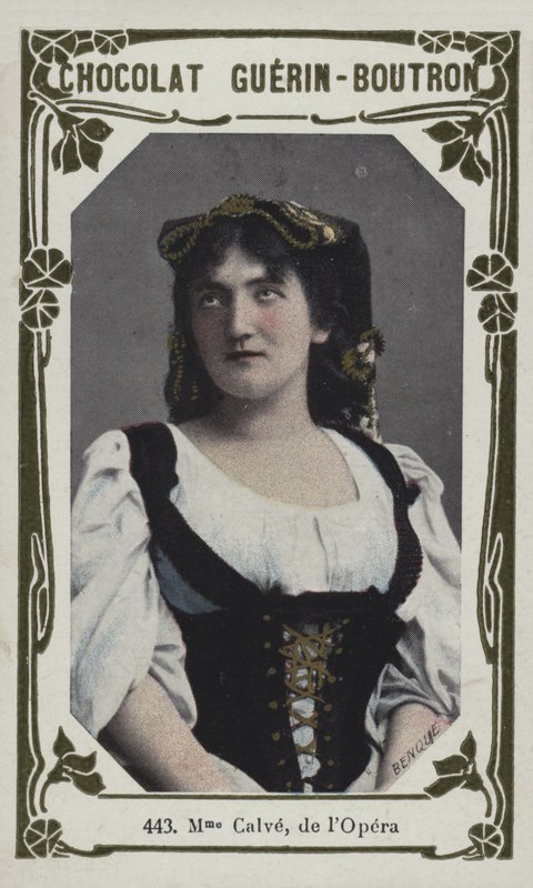 Mevrouw Calve, van de Opera door French School