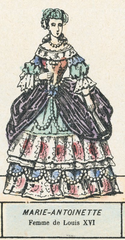 Marie-Antoinette, vrouw van Lodewijk XVI door French School