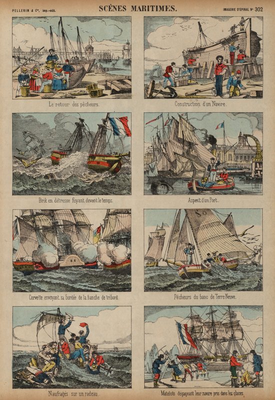 Maritieme scènes door French School