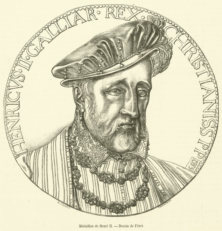 Medaillon de Henri II door French School