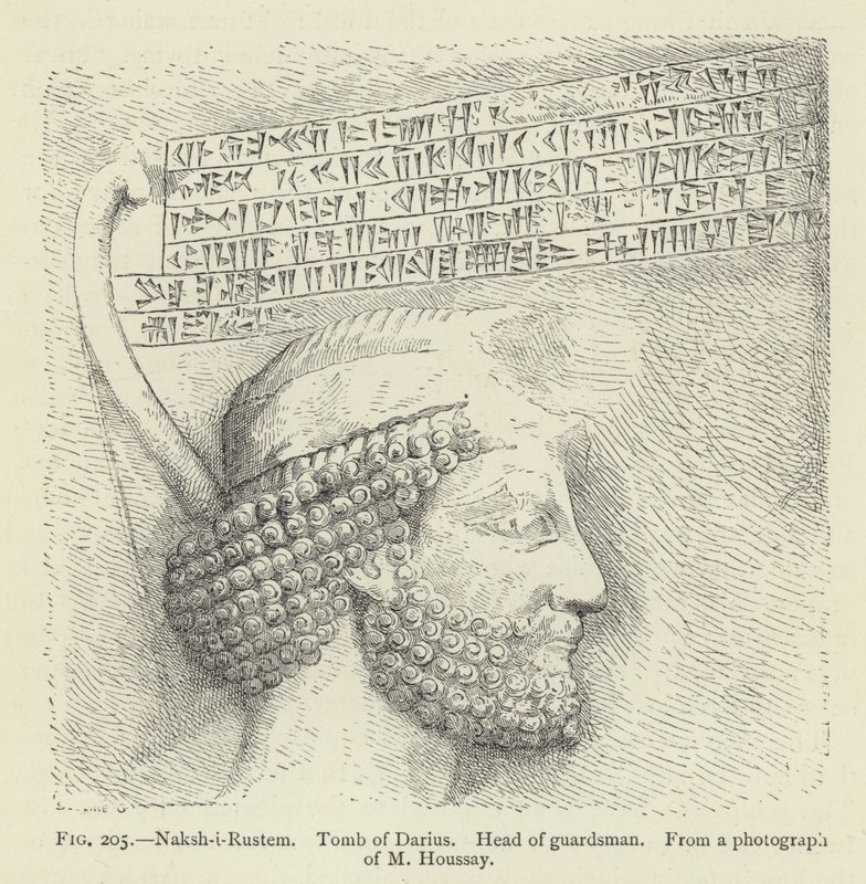 Naksh-i-Rustem, graf van Darius, hoofd van wachter door French School