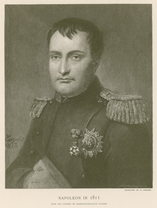 Napoleon in 1813 door French School