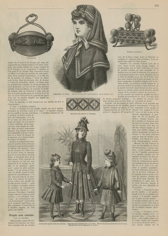 Pagina uit La Mode Illustrée, 1885 door French School