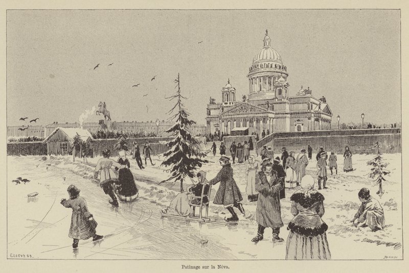 Schaatsen op de Neva door French School