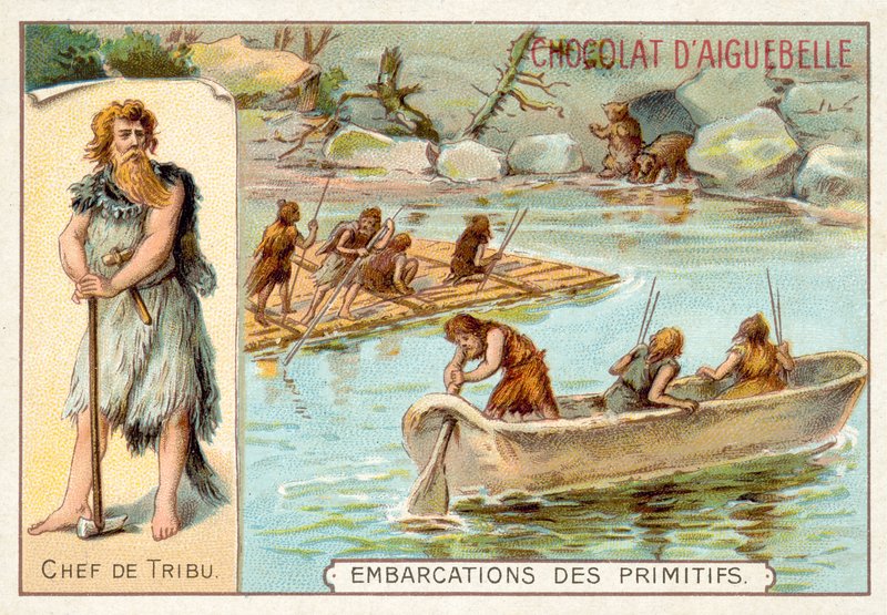 Prehistorische boten door French School