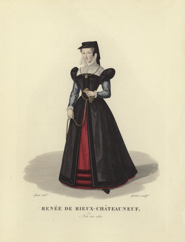 Renée de Rieuf, La Belle Châteauneuf door French School
