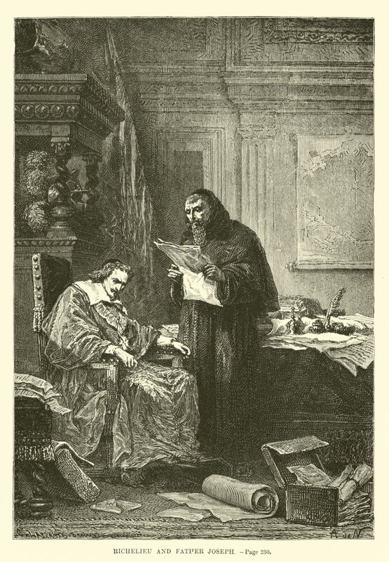 Richelieu en Vader Joseph door French School