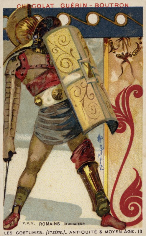 Romeinse gladiator door French School