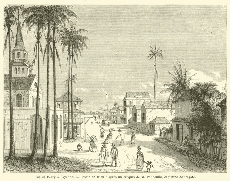 Rue de Berry in Cayenne door French School