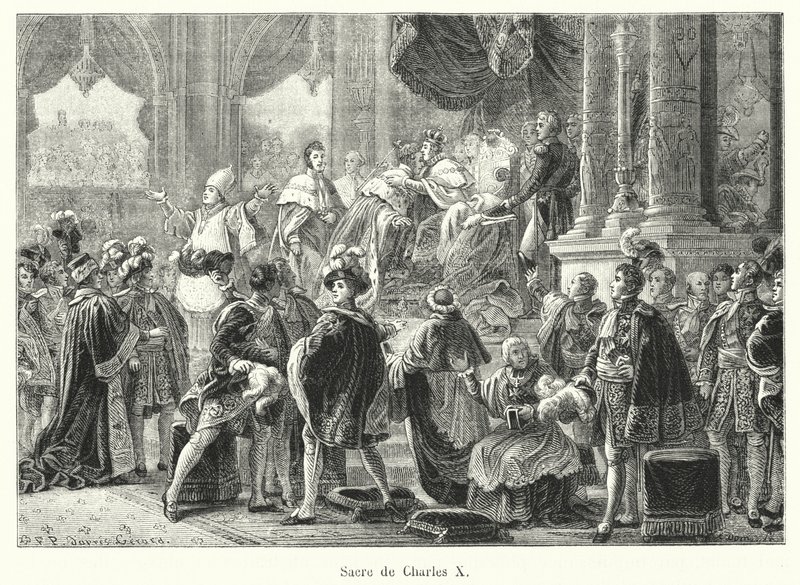 Sacre de Charles X door French School