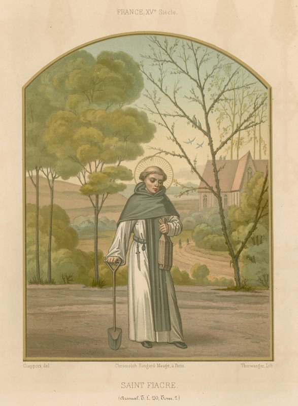 Sint Fiacre door French School