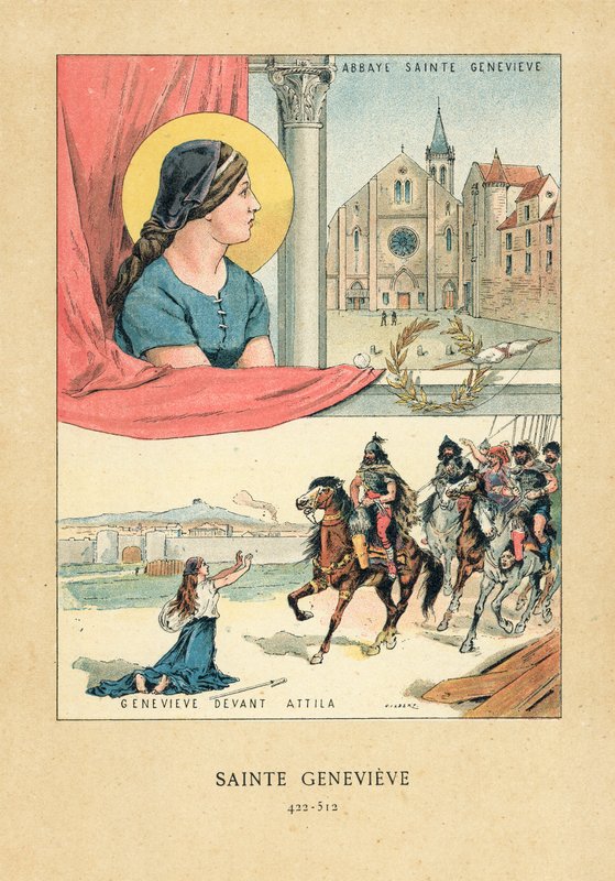 Sint Genevieve door French School