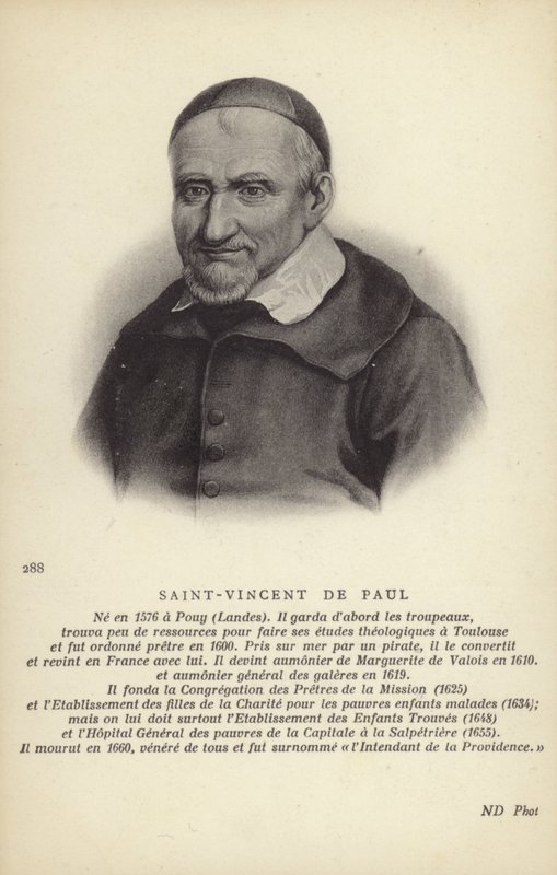 Sint Vincentius van Paul door French School