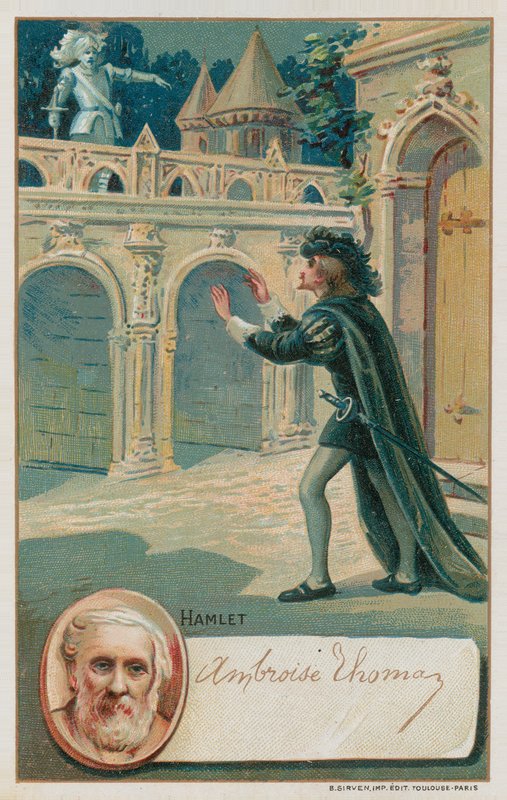 Scène uit de opera Hamlet door French School
