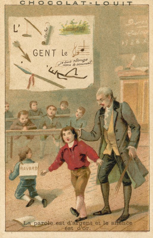 Spreken is zilver en zwijgen is goud door French School