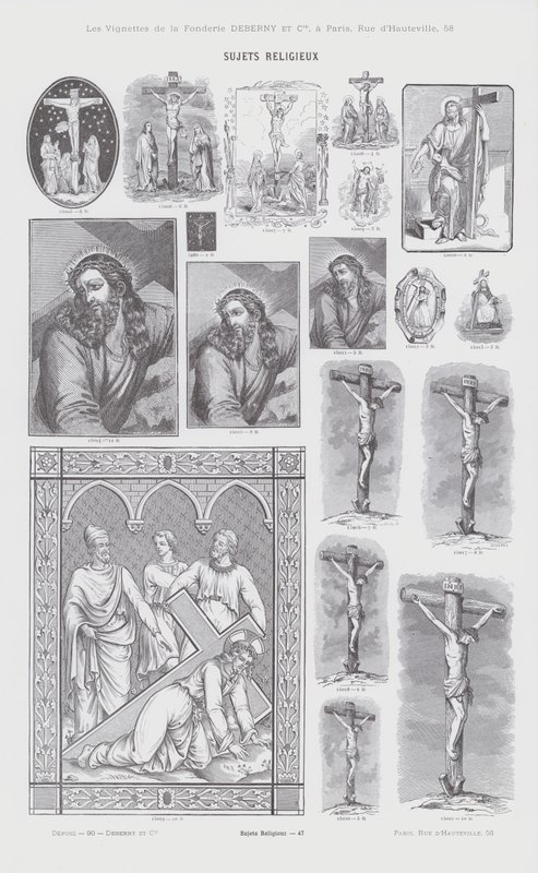 Religieuze onderwerpen (gravure) door French School