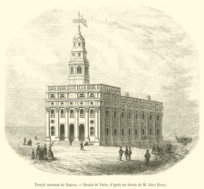 Mormoonse tempel van Nauvoo door French School