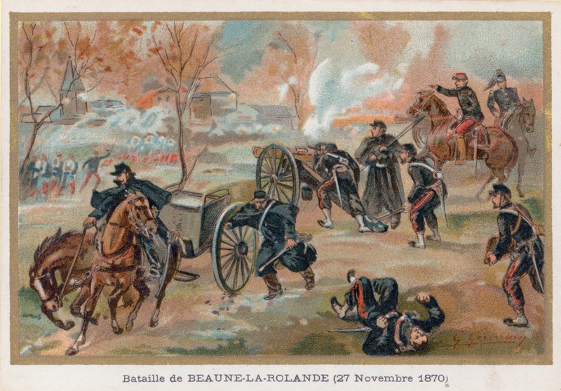 De slag bij Beaune-La-Rolande door French School