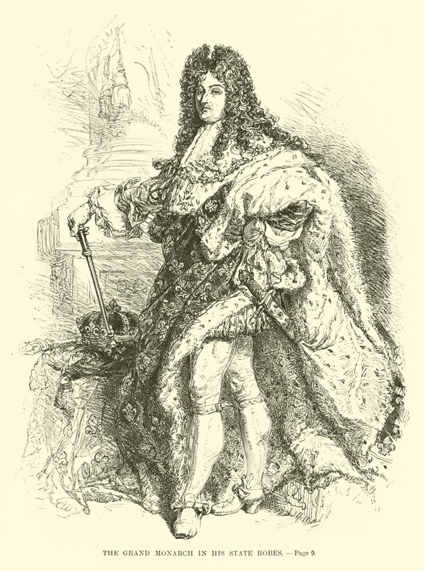 De Grote Monarch in zijn staatsgewaad door French School