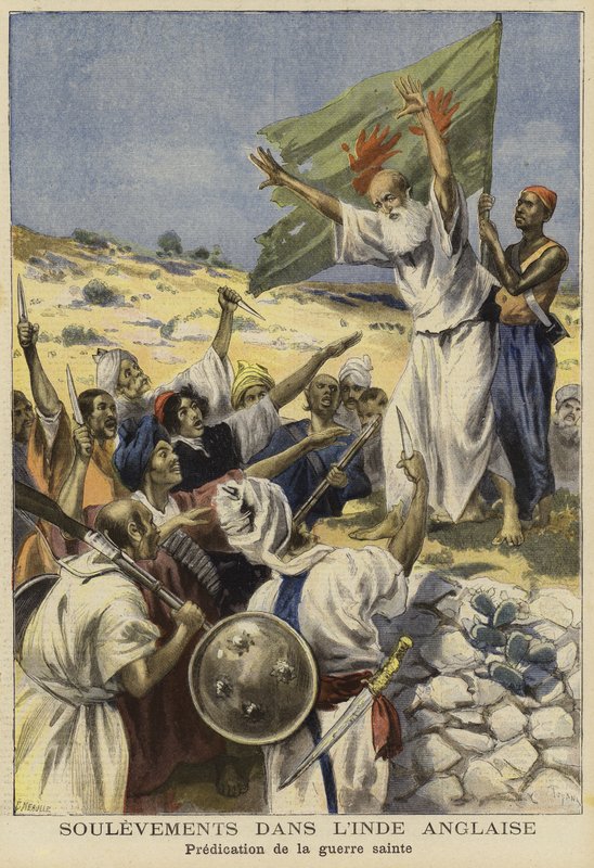 Opstanden in India, 1897 door French School