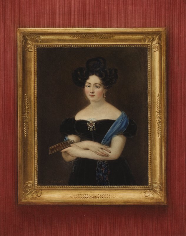 Portret van een onbekende dame door Gabriel Aristide Passot